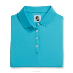 água L6VB2935 aqua prodry camisa interlock gola de malha feminina Footjoy
