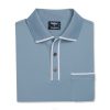 ashley azul L6VB428 camisa polo piquê com ponta azul ashley Footjoy
