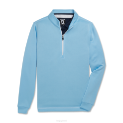 azul claro L6VB2229 ponto contrastante meio zíper camada intermediária júnior azul claro Footjoy