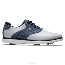 Branco azul L6VB2900 lewis tradições mulheres branco-azul Footjoy