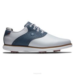 Branco azul L6VB2905 tradições mulheres branco-azul Footjoy