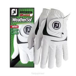 branco L6VB1166 Weathersof branco, pacote com 2 Footjoy