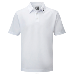 branco L6VB1177 júnior stretch piquê sólido branco Footjoy