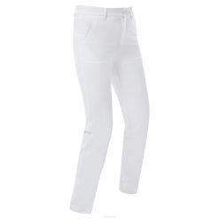 branco L6VB1412 calças elásticas brancas Footjoy