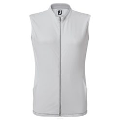 branco L6VB1447 colete com zíper completo branco Footjoy