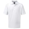 branco L6VB161 gola de malha sólida em piquê elástico branco Footjoy