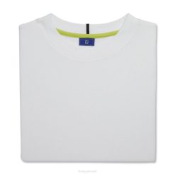 branco L6VB1937 pulôver branco com gola redonda Footjoy