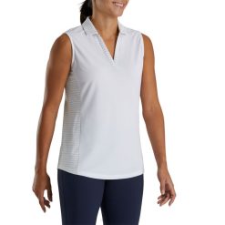 branco L6VB2402 carcela aberta sem mangas feminina branca Footjoy