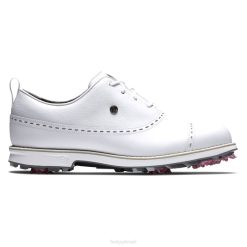 branco L6VB2907 série de estreia - cap toe mulheres brancas Footjoy