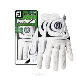 branco L6VB359 weathersof branco feminino de 2 pacotes Footjoy