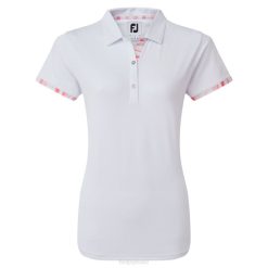 branco L6VB562 acabamento em aquarela piquê branco Footjoy