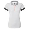 branco L6VB729 piquê bloqueado feminino branco Footjoy