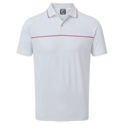 branco L6VB956 piquê branco com pequenos detalhes Footjoy