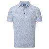 branco L6VB96 lisle com estampa de granito branco Footjoy