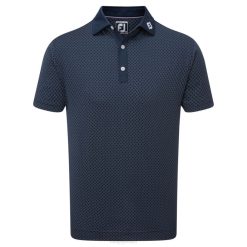 branco marinho L6VB109 estampa de pontos de diamante lisle branco marinho Footjoy