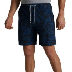 camuflagem azul L6VB432 short camuflado azul seersucker Footjoy