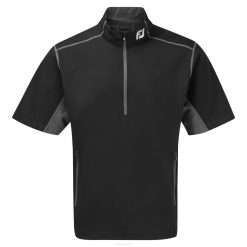 carvão preto L6VB307 blusão fj half-zip s-s preto-carvão Footjoy