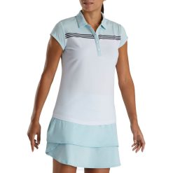 céu branco L6VB2386 boné manga color block feminino branco-céu Footjoy