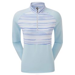 céu L6VB627 jersey meio zíper aquarela camada intermediária céu Footjoy