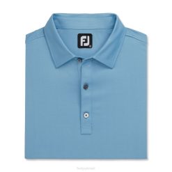 crepúsculo azul L6VB1807 colarinho sólido de fio slub azul crepúsculo Footjoy