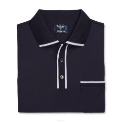 marinha L6VB1238 polo piquê com ponta azul marinho Footjoy