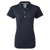 marinha L6VB1384 stretch piquê sólido azul marinho Footjoy