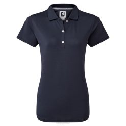 marinha L6VB1384 stretch piquê sólido azul marinho Footjoy