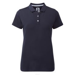 marinha L6VB1537 stretch piquê sólido feminino marinho Footjoy
