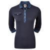 marinha L6VB1562 piquê feminino azul marinho manga 3-4 com acabamento estampado Footjoy