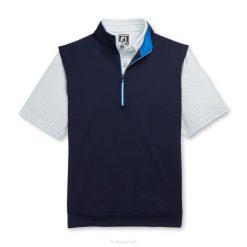 marinha L6VB2055 colete jersey meio zíper azul marinho Footjoy