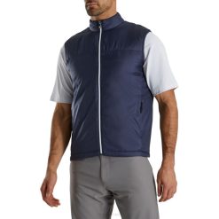 marinha L6VB2169 colete isolado com zíper azul marinho Footjoy