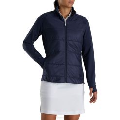 marinha L6VB2502 jaqueta híbrida feminina azul marinho Footjoy