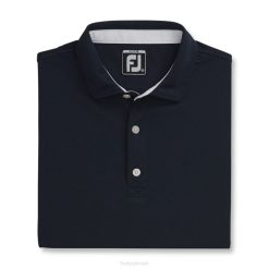 marinha L6VB2822 colarinho auto piquê sólido azul marinho júnior Footjoy