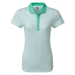Pedra jade L6VB736 camisa lisle feminina sem mangas com decote em pedra jade Footjoy
