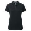preto L6VB1536 preto stretch piquê sólido feminino Footjoy