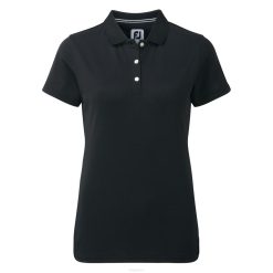 preto L6VB1536 preto stretch piquê sólido feminino Footjoy
