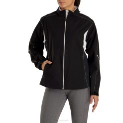 preto L6VB2505 jaqueta de chuva preta fj hydrolite feminina Footjoy