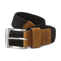preto L6VB2602 cinto de golfe tecido preto Footjoy