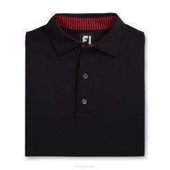 preto L6VB2700 colarinho lisle preto liso Footjoy