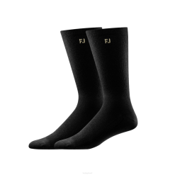 preto L6VB337 Prodry Crew Pacote de 2 Pares Preto Footjoy