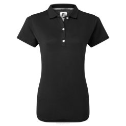 preto L6VB573 preto stretch piquê sólido Footjoy