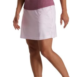 rosa L6VB2437 skort rosa feminino em malha houndstooth Footjoy
