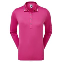 rosa L6VB596 camisa térmica feminina rosa manga longa Footjoy