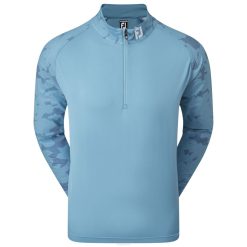 tempestade azul L6VB455 camada intermediária camuflada azul tempestade floral meio zíper Footjoy