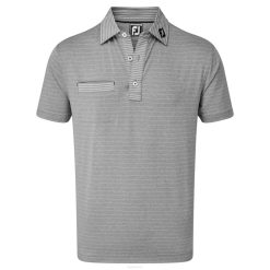 urze branco-carvão L6VB477 lisle risca de giz mistura urze branco-carvão Footjoy