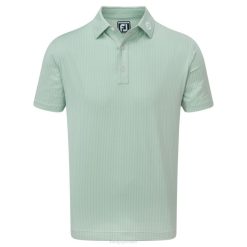 verde branco L6VB923 lisle com estampa zigue-zague verde e branco Footjoy