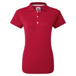 vermelho L6VB1385 vermelho stretch piquê sólido Footjoy