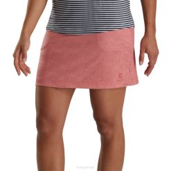 vermelho L6VB2438 skort tricot feminino vermelho Footjoy