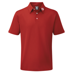 vermelho L6VB370 júnior stretch piquê vermelho sólido Footjoy